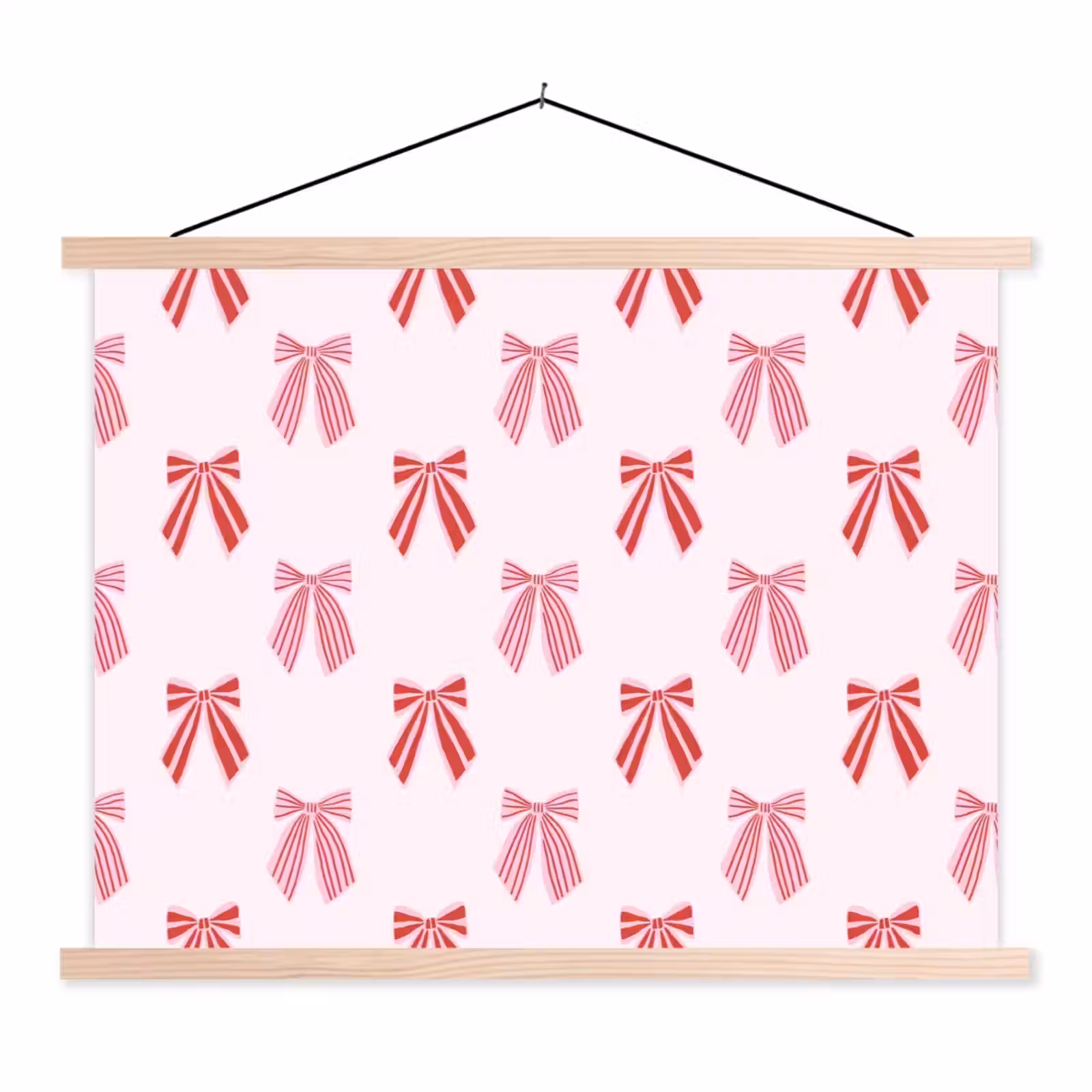 Schoolplaat - Strikken - Kerst - Roze - Rood — 1