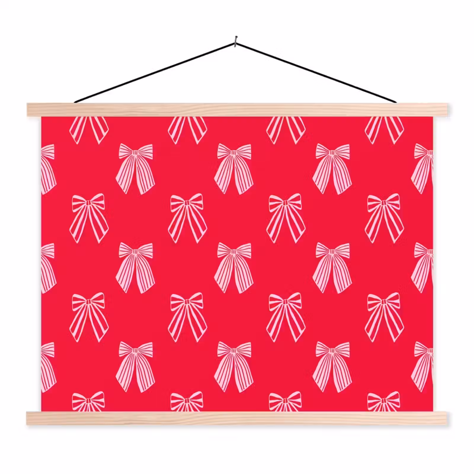 Schoolplaat - Strikken - Kerstmis - Rood - Roze — 1