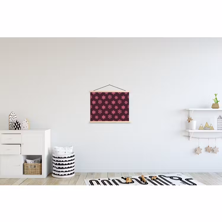 Schoolplaat - Sneeuwvlok - Roze - Paars - Kerst — 3