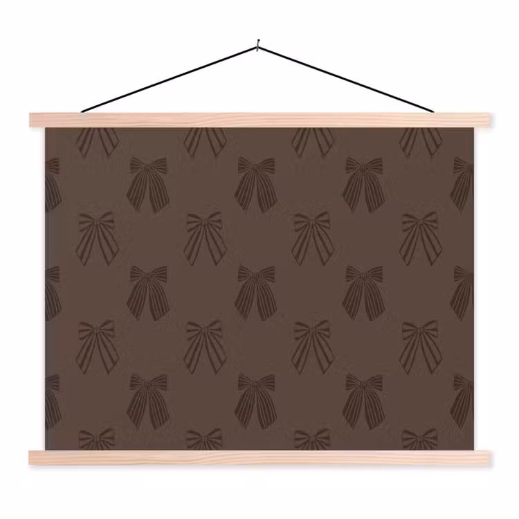 Schoolplaat - Strikken - Kerst - Bruin — 1