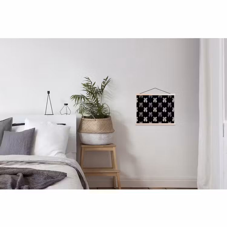 Schoolplaat - Strikken - Kerst - Crème - Zwart — 2