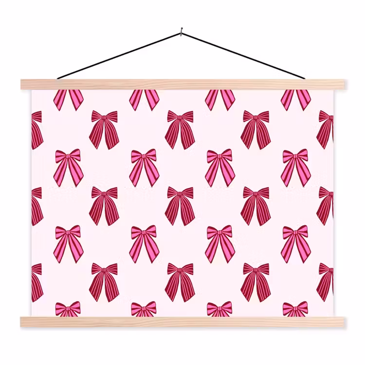 Schoolplaat - Strikken - Kerst - Roze — 1