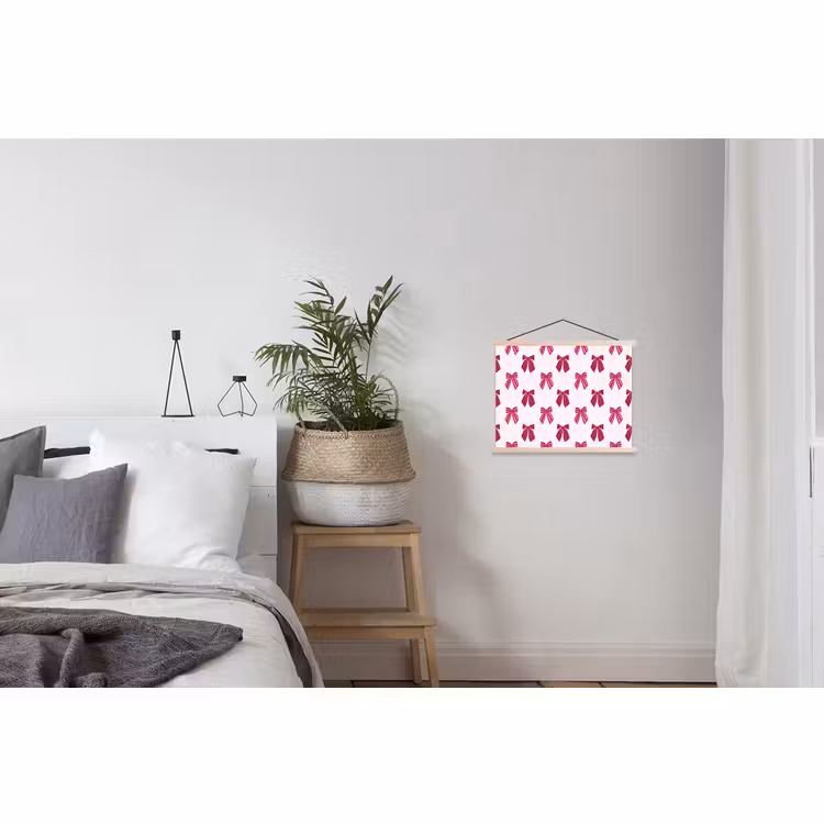 Schoolplaat - Strikken - Kerst - Roze — 2