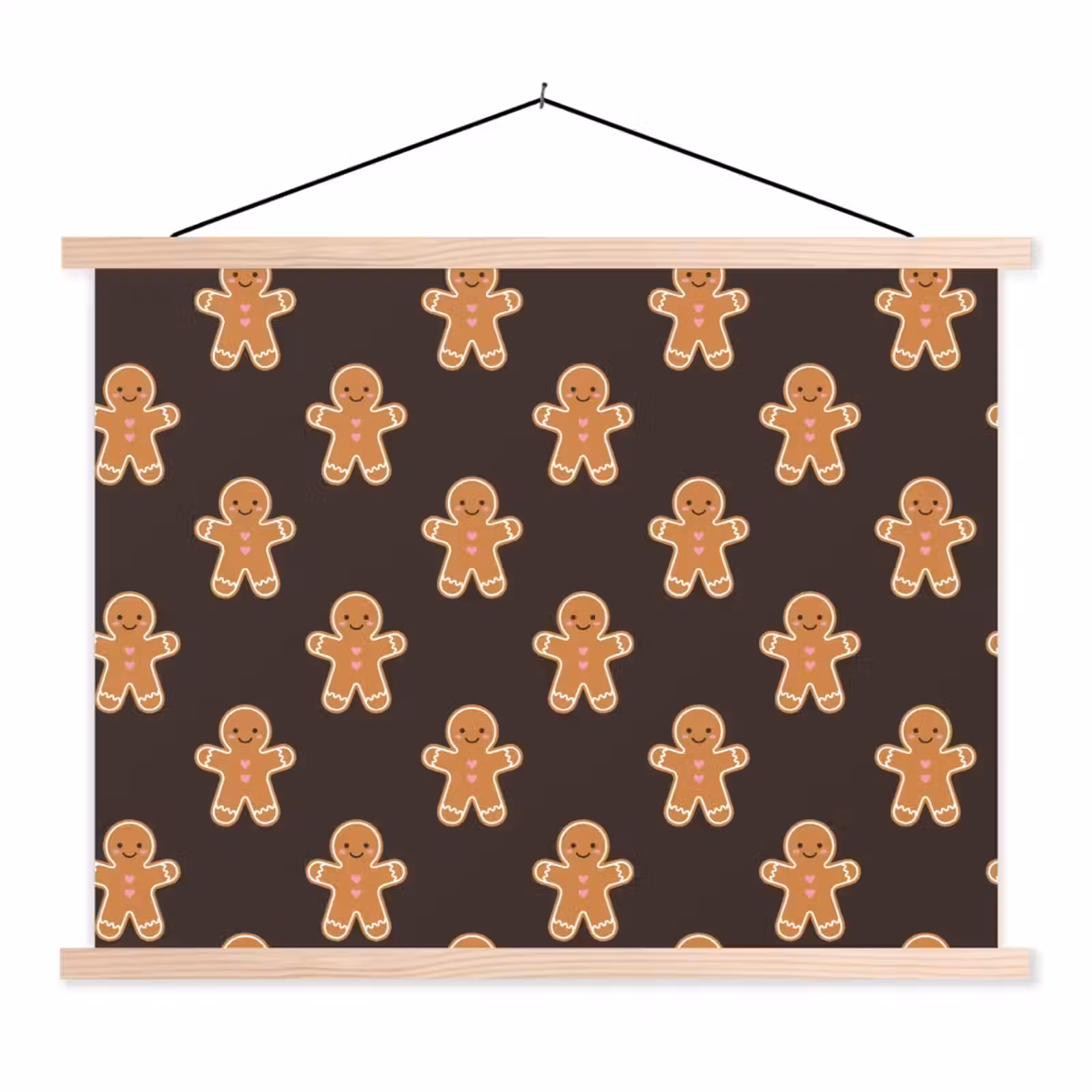 Schoolplaat - Peperkoek - Bruin - Kerst — 1
