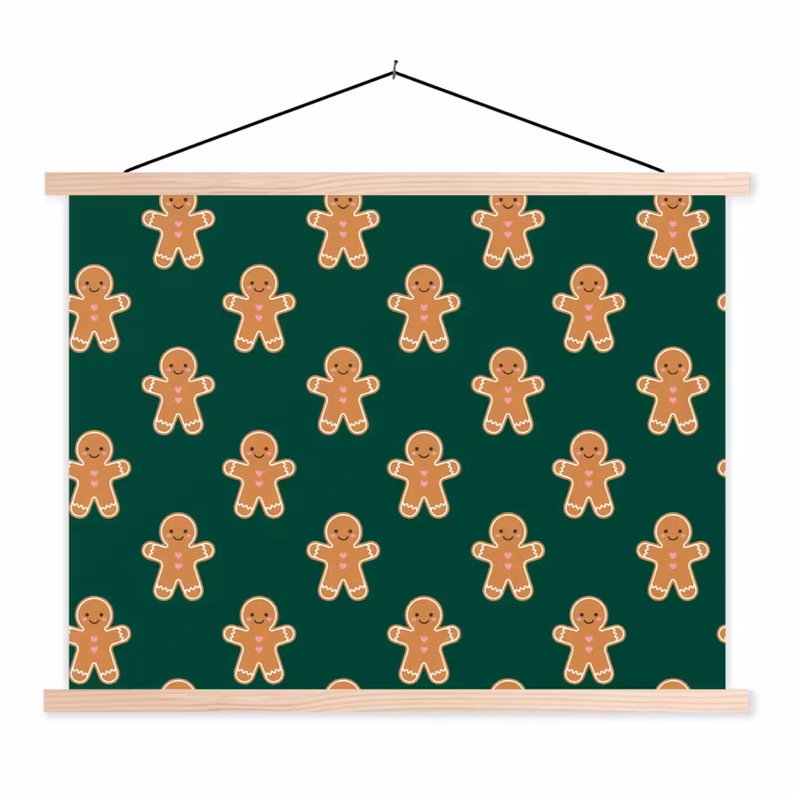 Schoolplaat - Peperkoek - Kerst - Groen — 1