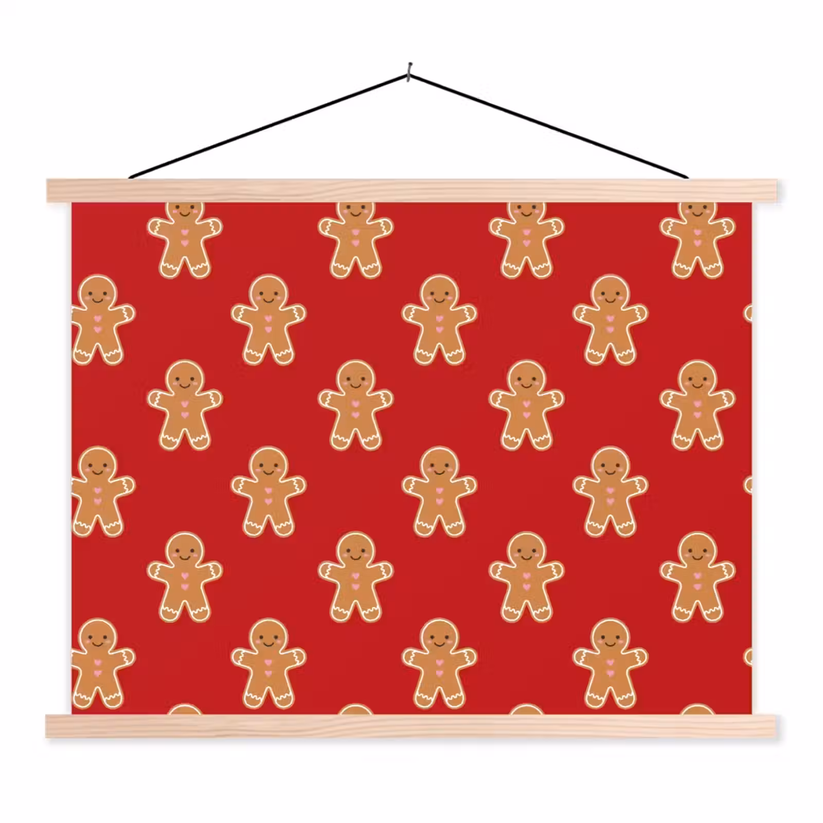 Schoolplaat - Peperkoek - Kerst - Rood — 1