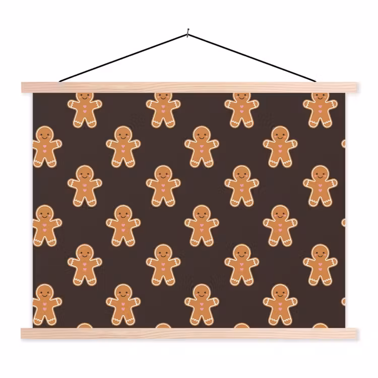 Schoolplaat - Peperkoek - Bruin - Kerst — 1