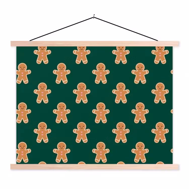 Schoolplaat - Peperkoek - Kerst - Groen — 1