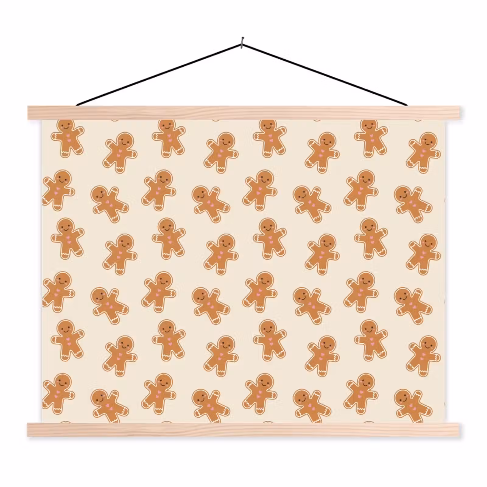 Schoolplaat - Peperkoek - Kerst - Crème — 1