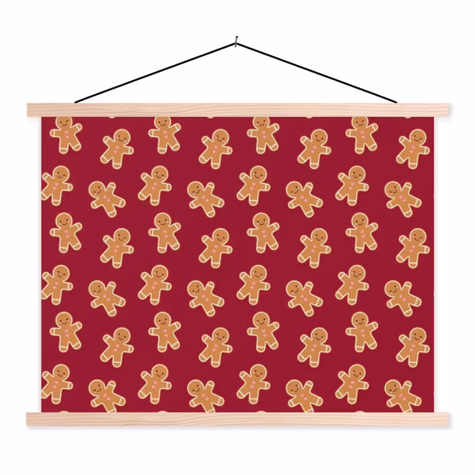 Schoolplaat - Peperkoek - Rood - Bruin - Kerst — 1