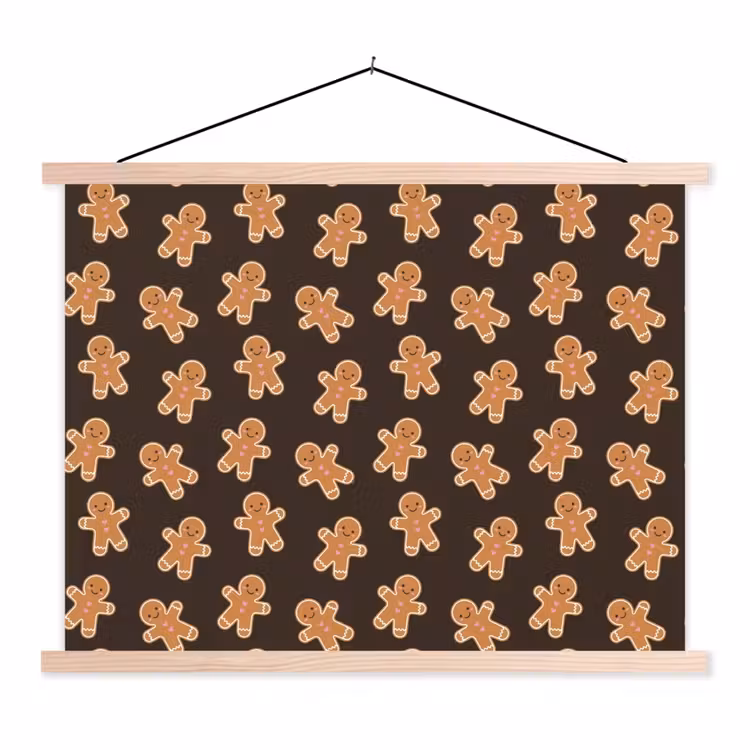 Schoolplaat - Bruin - Peperkoek - Kerst — 1