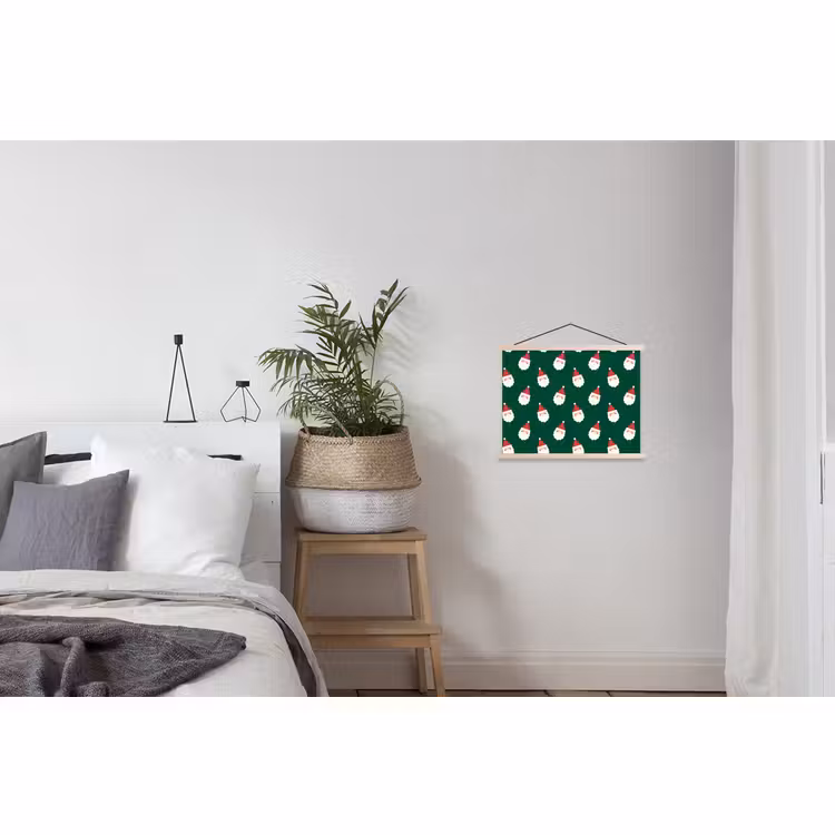 Schoolplaat - Kerstman - Kerst - Groen — 2