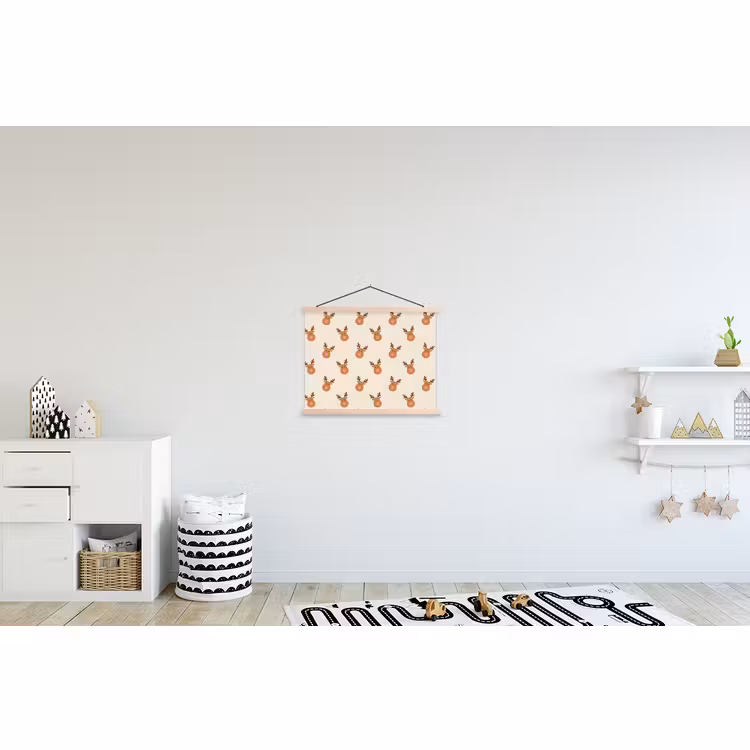 Schoolplaat - Rendieren - Kerst - Crème - Roze — 3