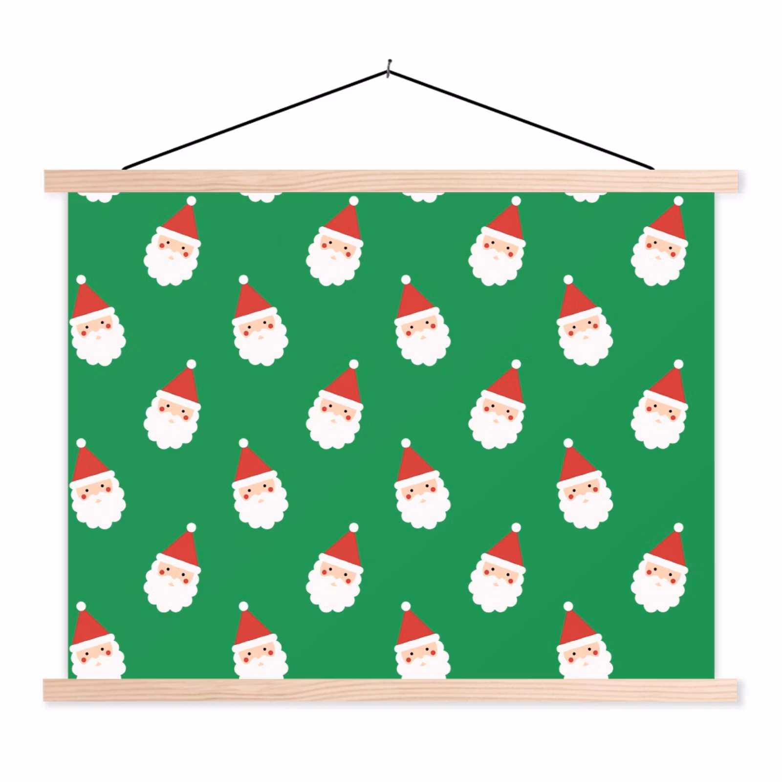 Schoolplaat - Kerstman - Kerst - Neon - Groen — 1
