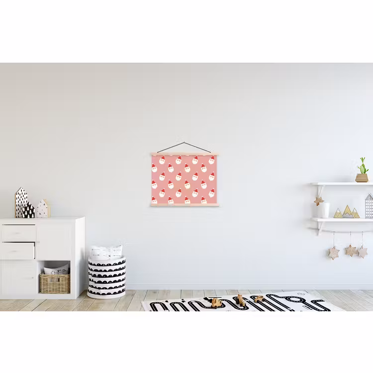 Schoolplaat - Kerst - Kerstman - Roze — 3