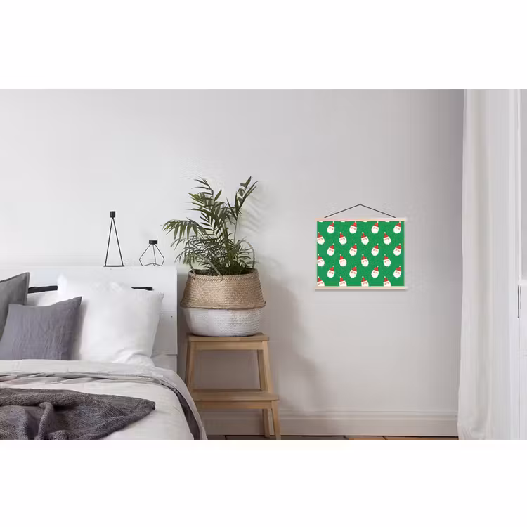 Schoolplaat - Kerstman - Kerst - Neon - Groen — 2