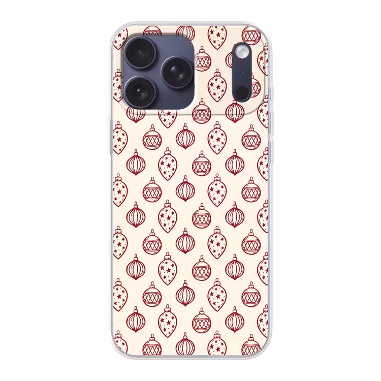 Telefoonhoesje Softcase - Kerstbal - Rood - Kerst — 1