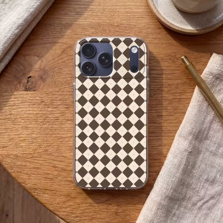 Telefoonhoesje Softcase - Ster - Bruin - Wit - Kerst — 2