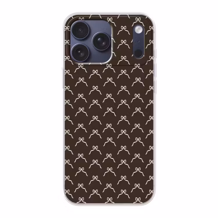 Telefoonhoesje Softcase - Bruin - Strik - Kerst — 1