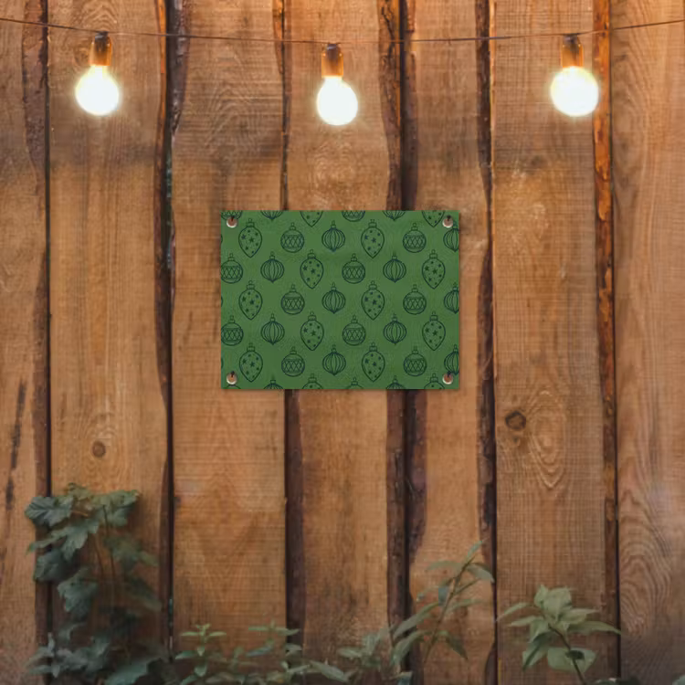 Tuinposter - Kerstbal - Kerst - Groen — 2