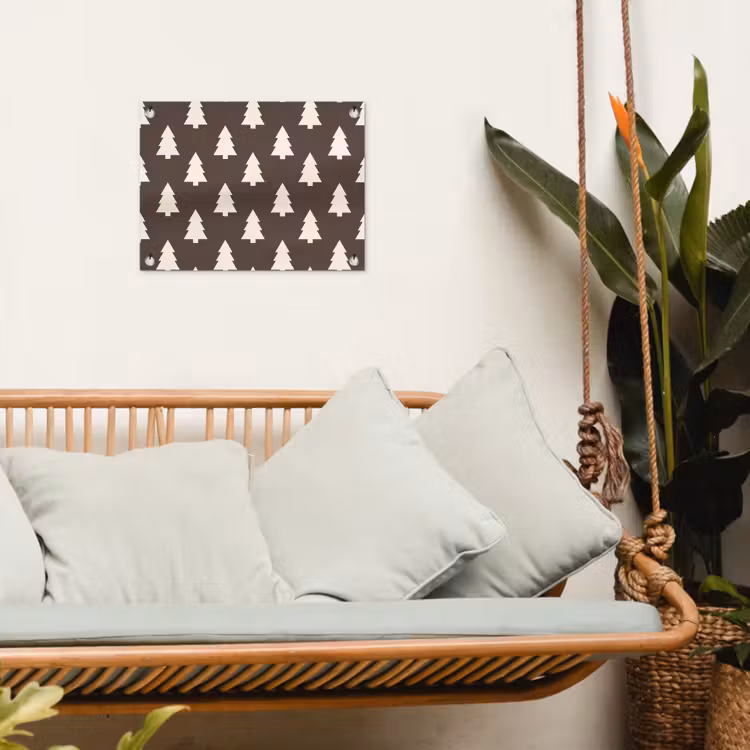 Tuinposter - Kerstboom - Grijs - Crème — 5