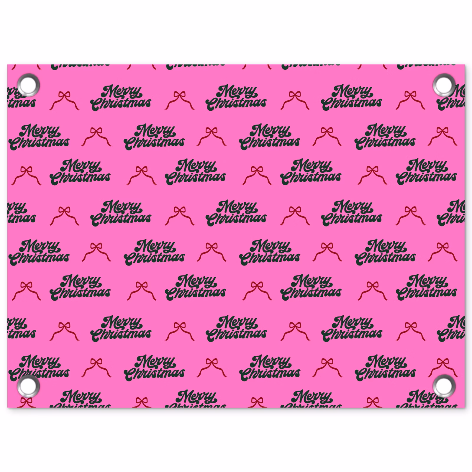 Tuinposter - Tekst - Neon - Roze - Kerst — 1