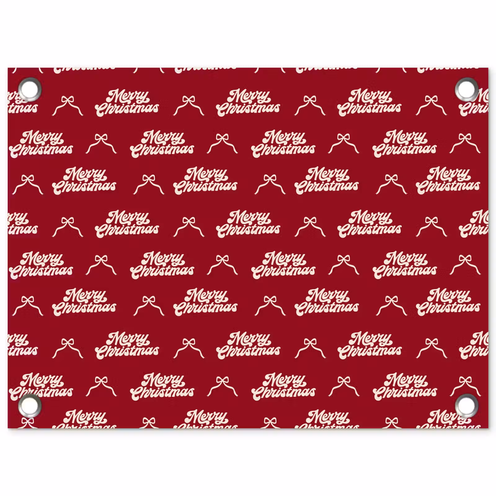 Tuinposter - Tekst - Rood - Wit - Strik — 1
