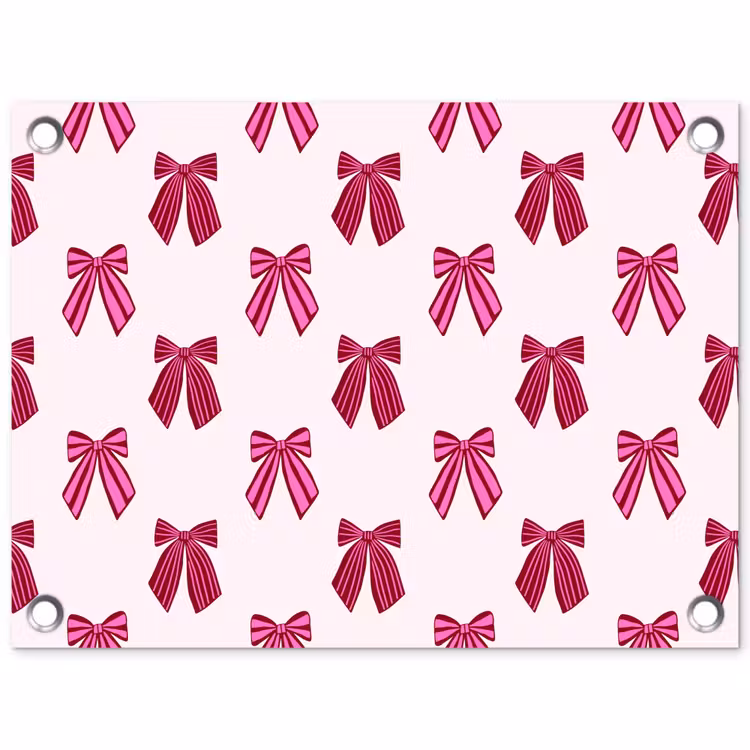 Tuinposter - Strikken - Kerst - Roze — 1