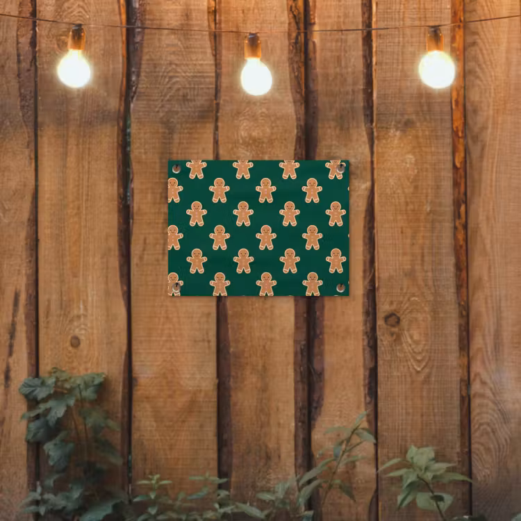 Tuinposter - Peperkoek - Kerst - Groen — 2