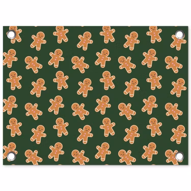 Tuinposter - Peperkoek - Kerst - Groen - Bruin — 1