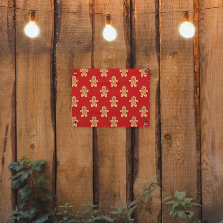Tuinposter - Peperkoek - Kerst - Rood — 2