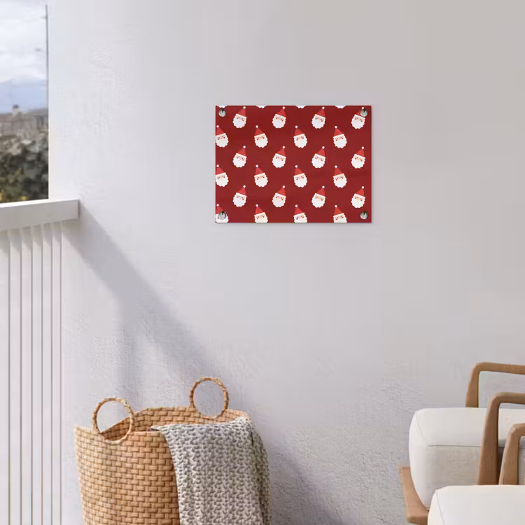 Tuinposter - Kerstman - Kerst - Rood — 3