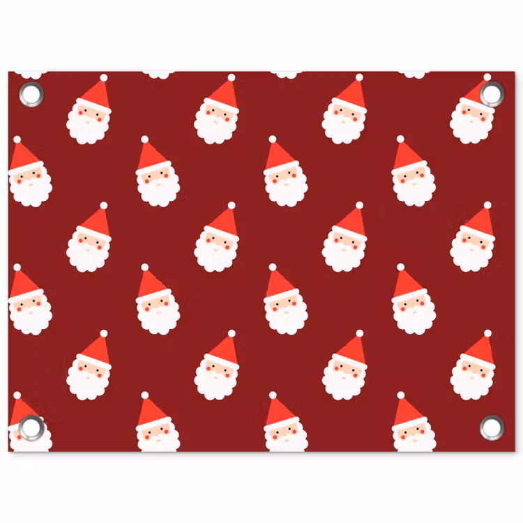Tuinposter - Kerst - Kerstman - Rood — 1