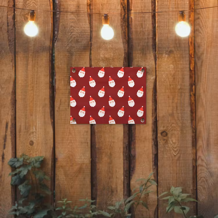 Tuinposter - Kerst - Kerstman - Rood — 2