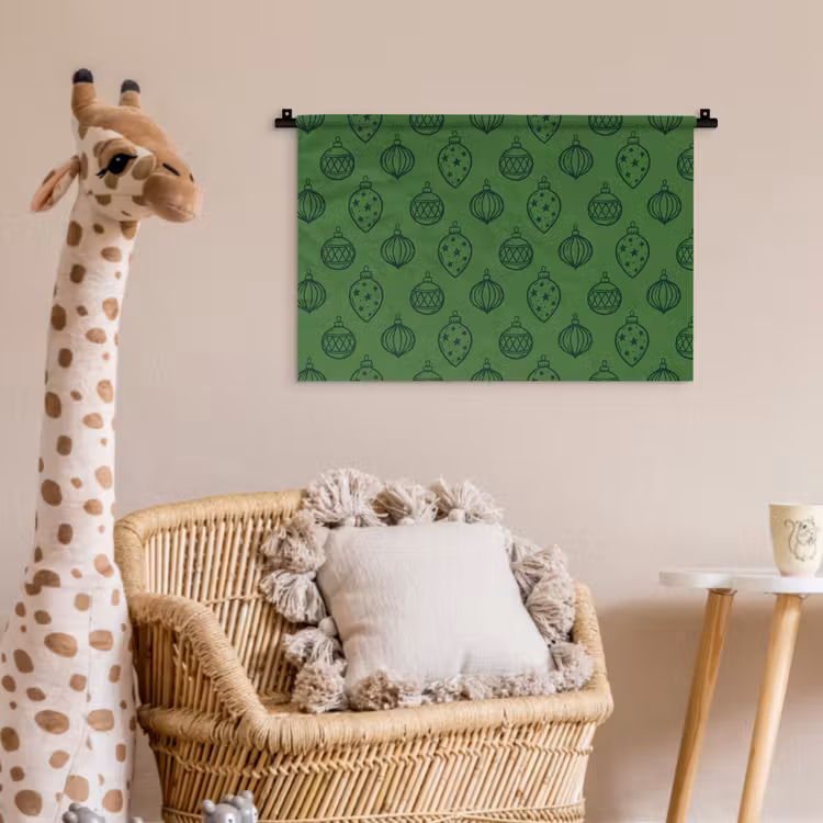 Wandkleed - Kerstbal - Kerst - Groen — 5