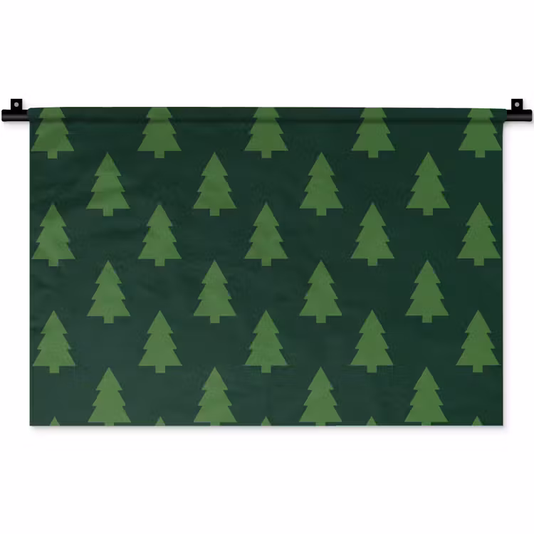 Wandkleed - Kerstboom - Groen - Kerst — 1