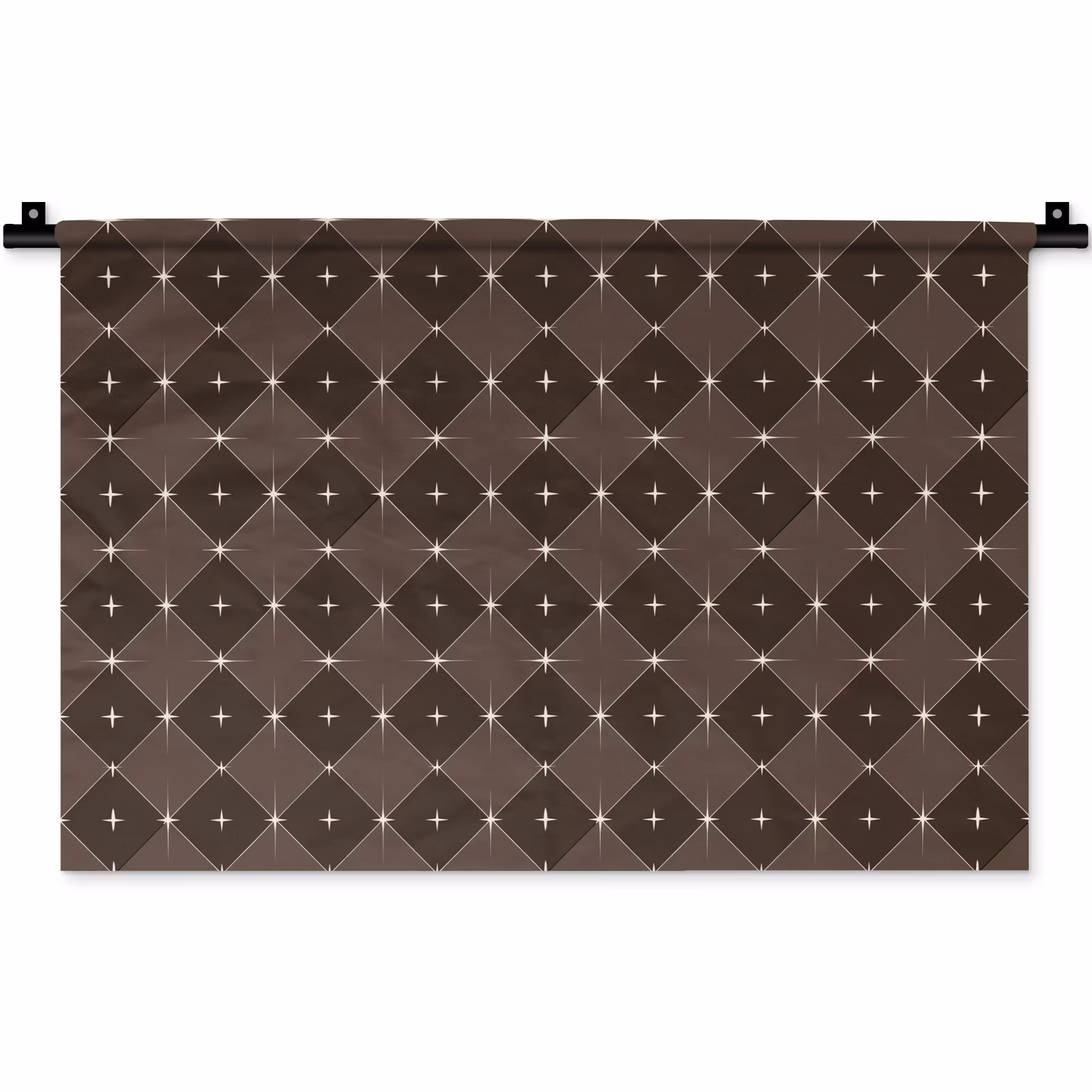 Wandkleed - Ster - Bruin - Taupe - Kerst — 1