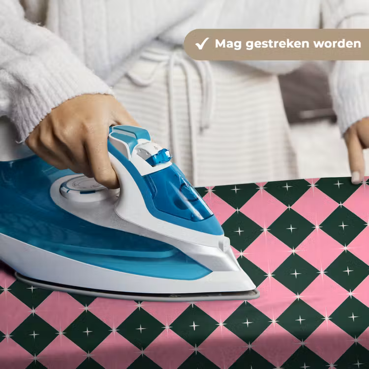 Wandkleed - Kerst - Roze - Groen - Ster — 6