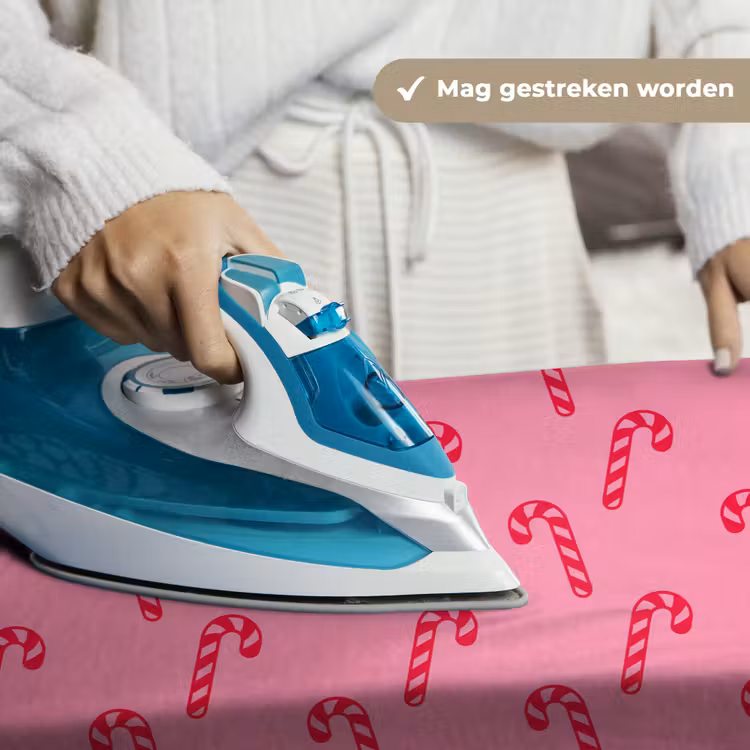 Wandkleed - Kerst - Rood - Roze - Zuurstok — 6
