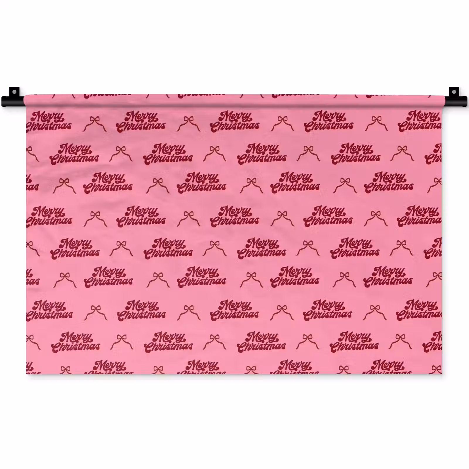 Wandkleed - Tekst - Roze - Rood - Strik — 1