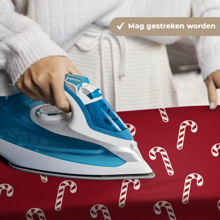 Wandkleed - Kerst - Rood - Wit - Zuurstok — 6