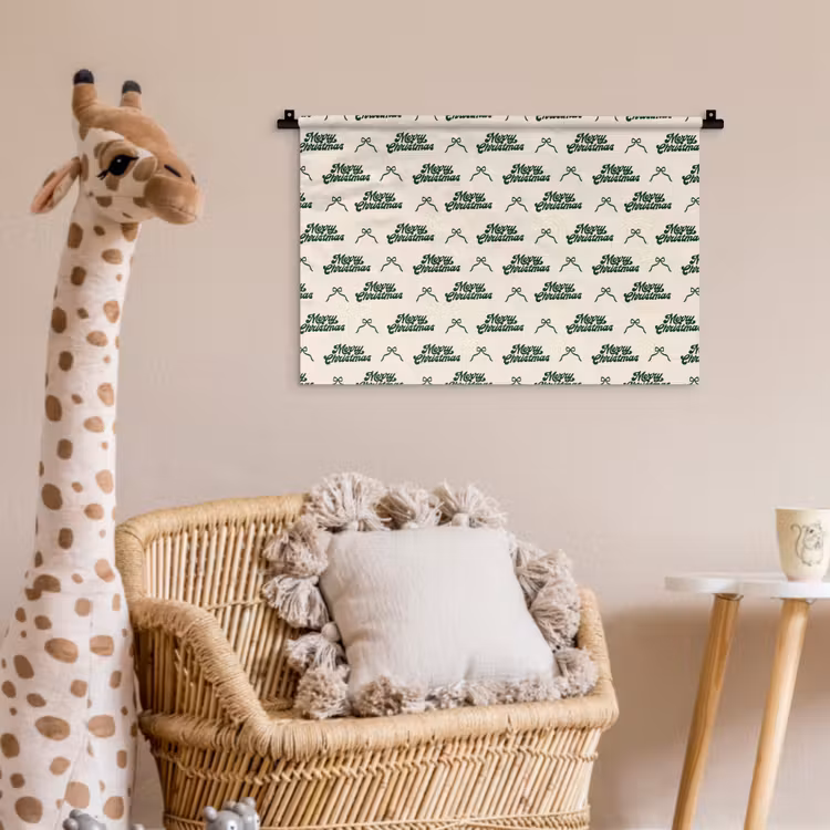 Wandkleed - Tekst - Groen - Strik — 5