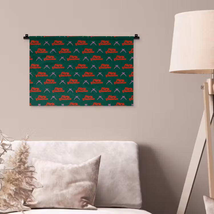 Wandkleed - Tekst - Roze - Rood - Groen - Strik — 2