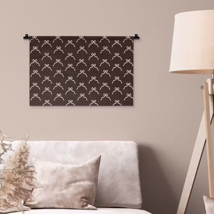 Wandkleed - Bruin - Strik - Kerst — 2