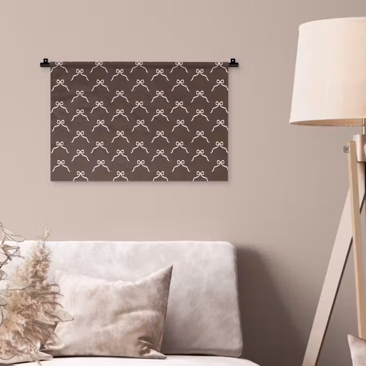 Wandkleed - Kerst - Strik - Bruin — 2