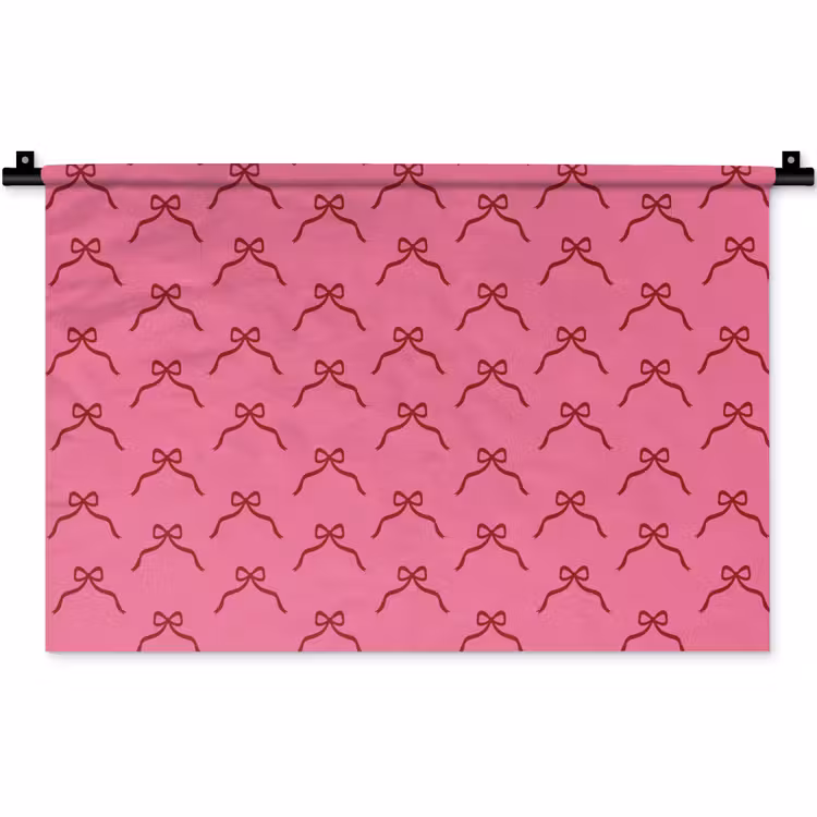 Wandkleed - Strik - Rood - Roze - Kerst — 1