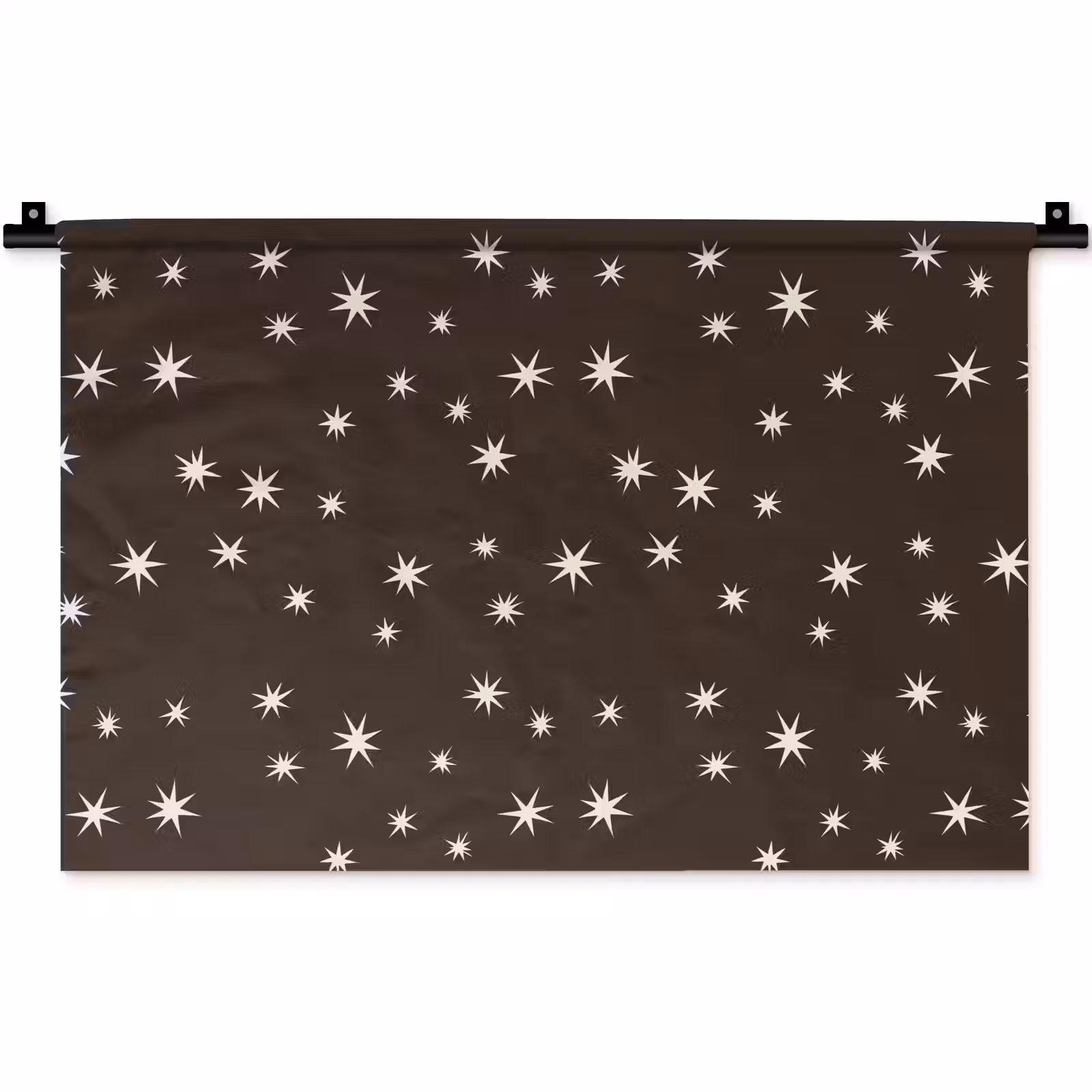 Wandkleed - Bruin - Ster - Kerst — 1