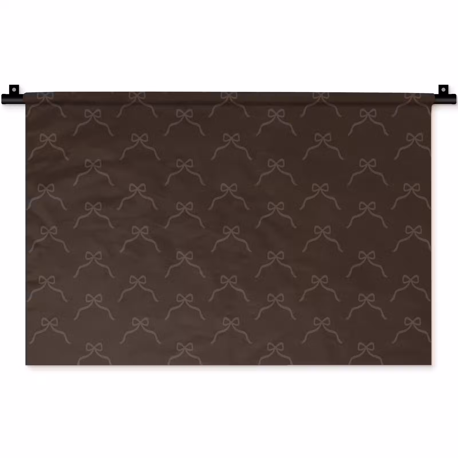 Wandkleed - Kerst - Bruin - Strik — 1