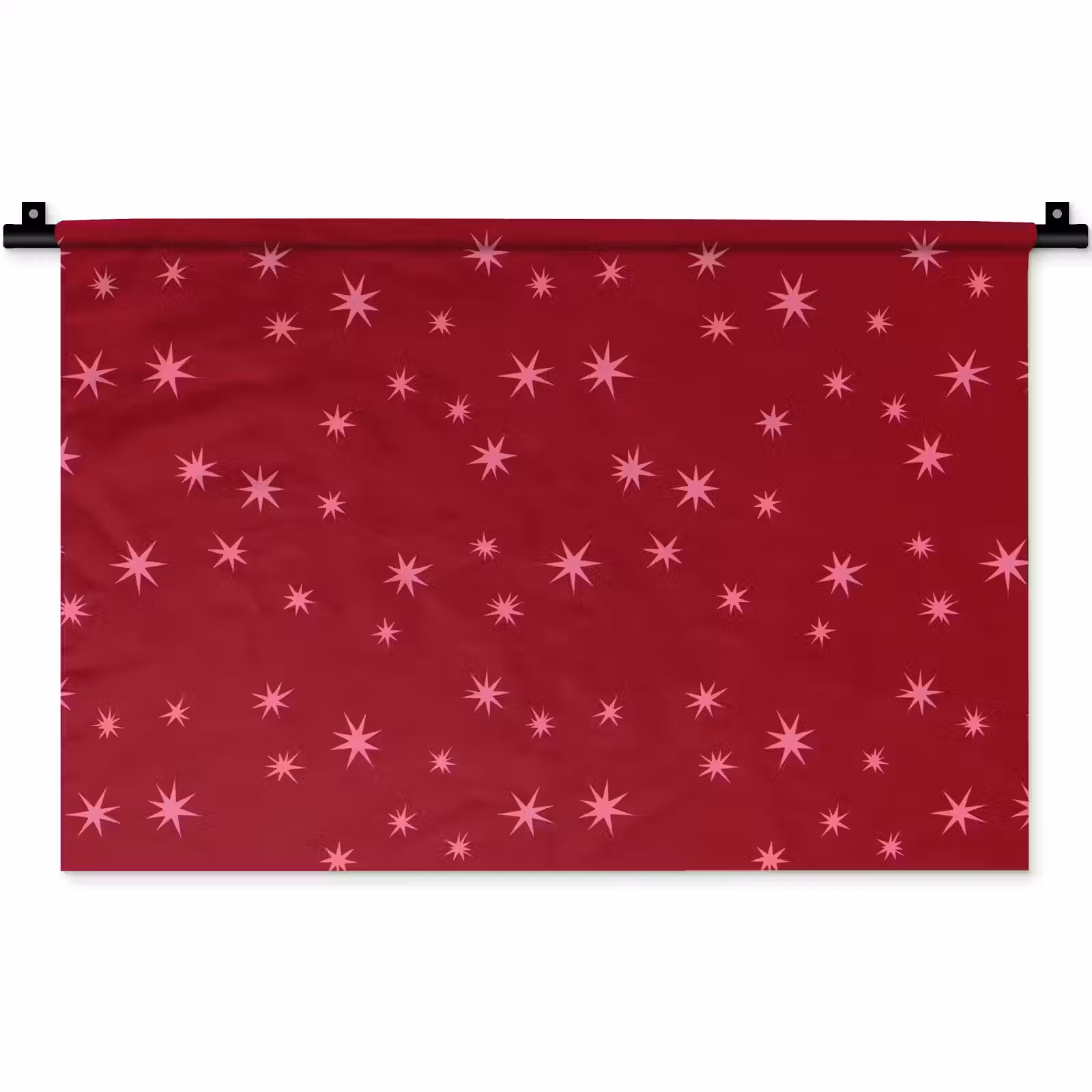 Wandkleed - Ster - Roze - Kerst - Rood — 1