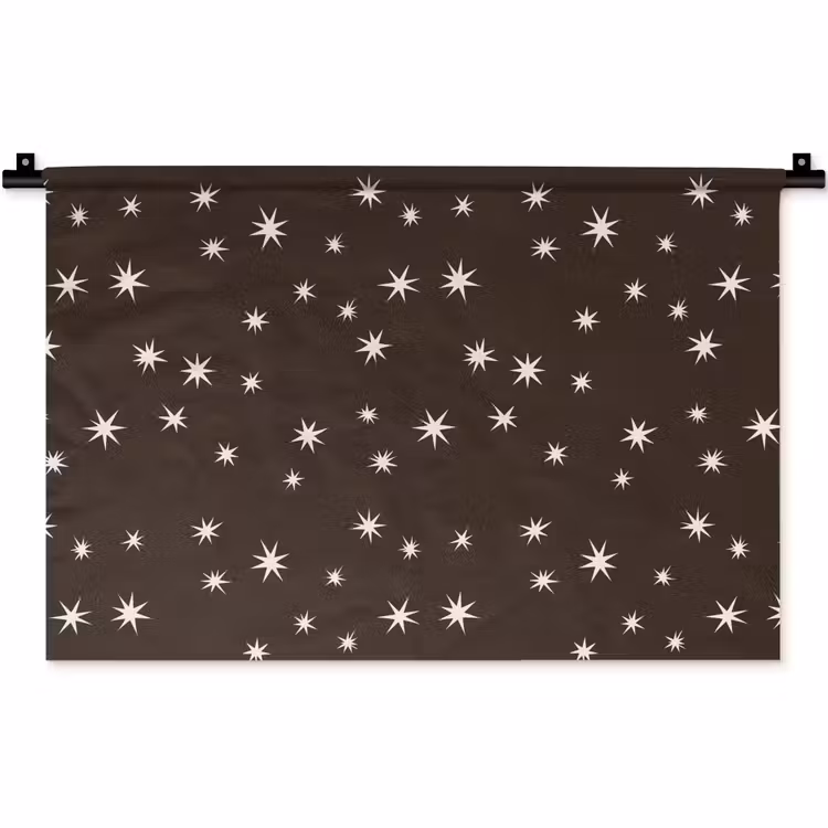 Wandkleed - Bruin - Ster - Kerst — 1